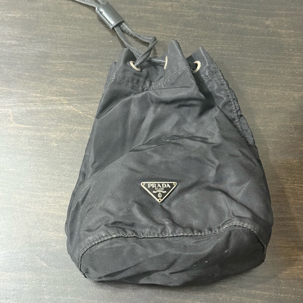 Prada Black Nylon Toiletry Bag